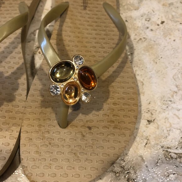 Lindsay Phillips Switch Flip Flops With Adorable Snap On Embellishment 7.5 - 8 - Picture 4 of 6